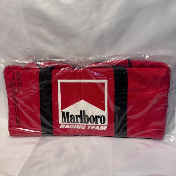 Vintage Marlboro Racing Team Duffel Bag RT-21 NOS Sealed 90s Gym Travel Retro - Picture 3 of 5